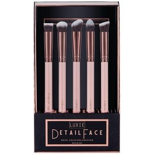 LUXIE 5-Pc. Rose Gold Detail Face Brush Set